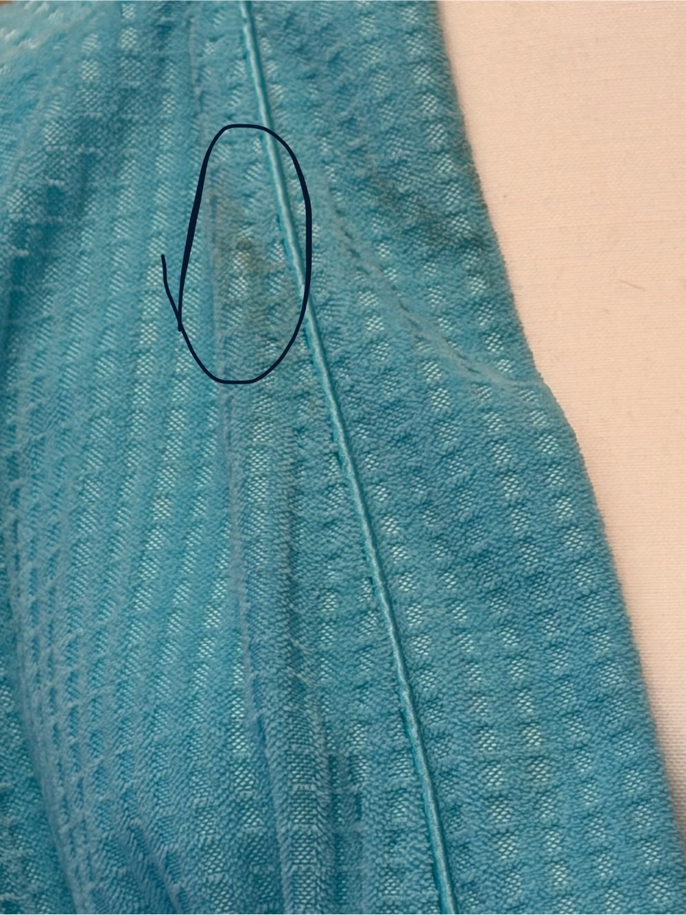Classic Turquoise Waffle Robe - Picture 3 of 7